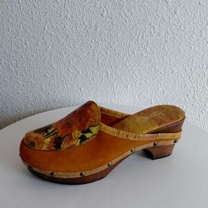 Icon Wearable Art  Clogs Mules Clogs Wedge Floral Boho